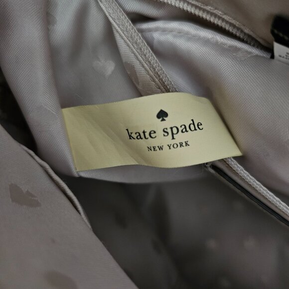 Kate Spade Naomi Pebble Leather Small Satchel Off White Tassel Shoulder Bag COA - Picture 11 of 13